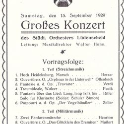 1929 Großes Konzert
